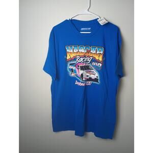 Nascar Graphic T-shirt Blue Men's Size XL NWT Gift Car